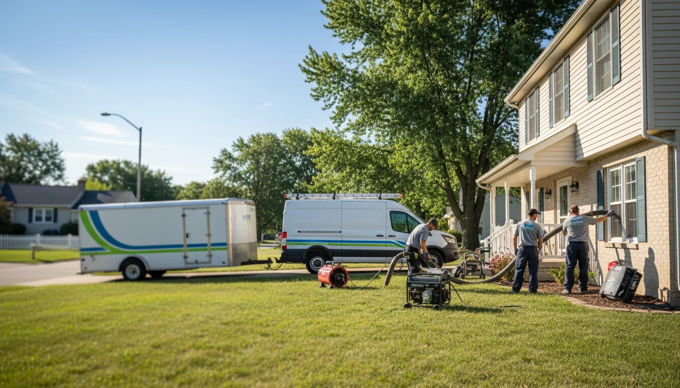 Flooded Basement Restoration And Cleanup With Repair in Spottsville, KY near me